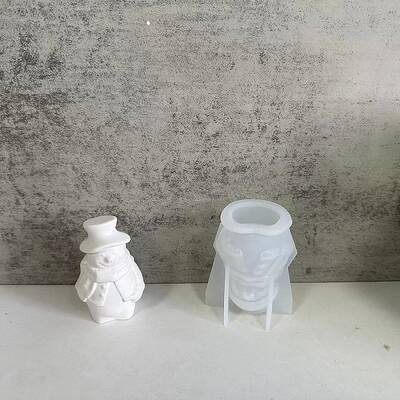 Christmas Theme 3D DIY Silicone Statue Molds