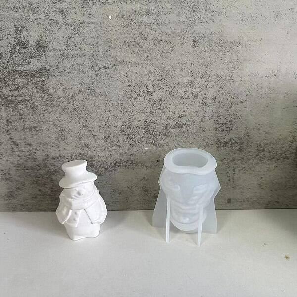 Christmas Theme 3D DIY Silicone Statue Molds