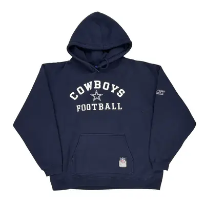 Dallas Cowboys Reebok Nfl Hoodie - XL Navy Cotton Blend