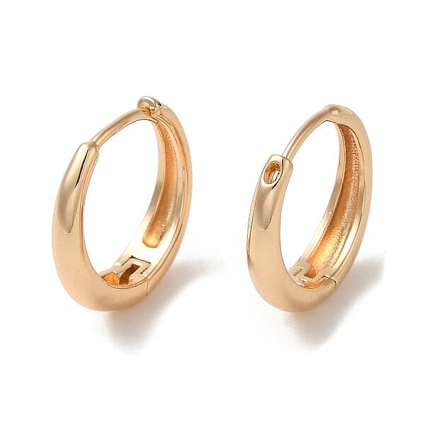 Plain Brass Hoop Earrings