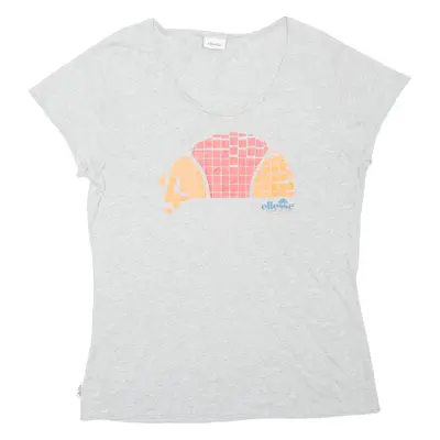 ELLESSE Womens T-Shirt Grey UK 18