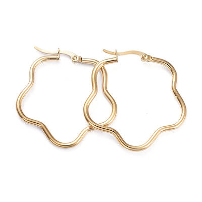 201 Stainless Steel Hoop Earrings