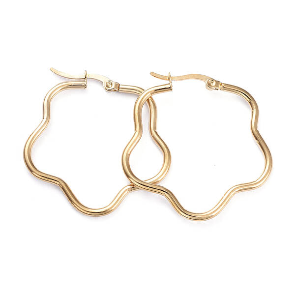 201 Stainless Steel Hoop Earrings