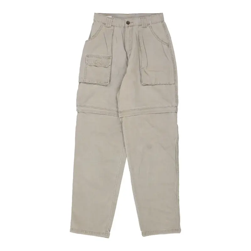 Mountain Gander Trousers - 26W UK 8 Beige Cotton