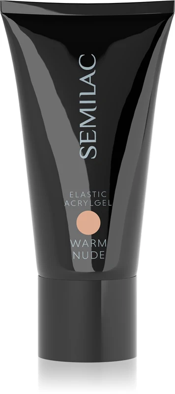 Semilac Acrylgel Elastic White acrylic gel for nails color 30 g warm nude