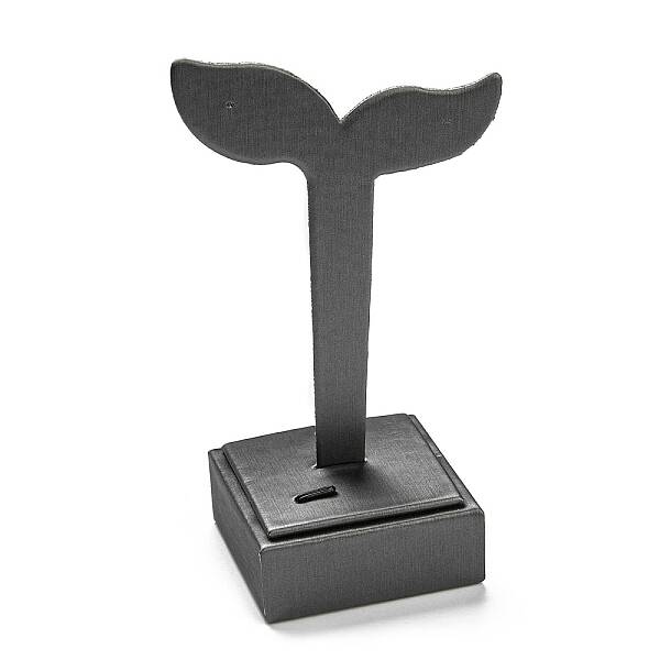 Leaf Shape PU Leather Earring Display Stand