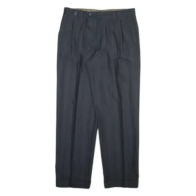 C&A Mens Trousers Grey Relaxed Straight Wool W34 L31