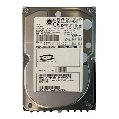 1X708 Dell 36GB Ultra-320 SCSI 15000 3.5-inch Hard Drive