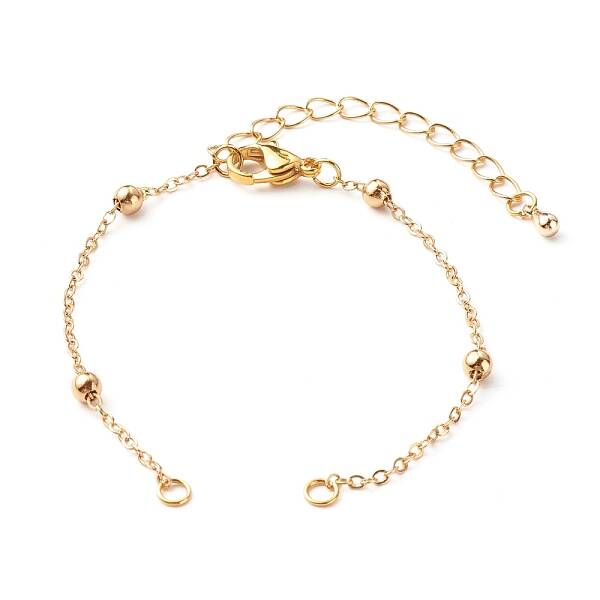 Handmade Brass Satellite Chain Bracelets Making Accessories
