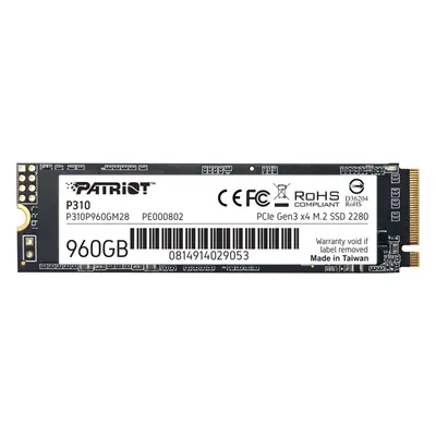 Patriot P310P960GM28 | P310 960GB PCI Express NVMe 3.0 x4 M.2 2280 Solid State Drive