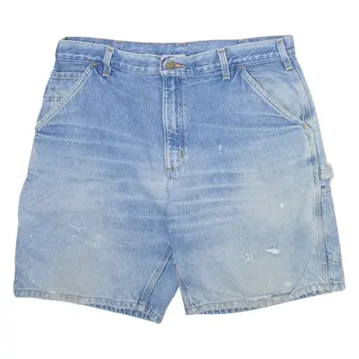 CARHARTT Mens Denim Shorts Blue Relaxed L W36