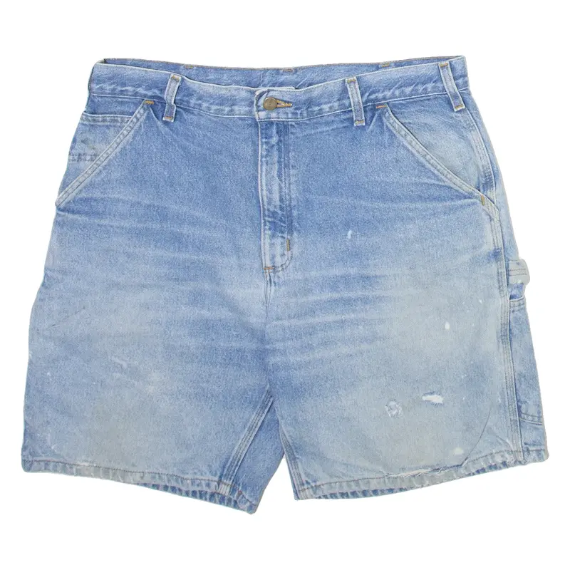 CARHARTT Mens Denim Shorts Blue Relaxed L W36