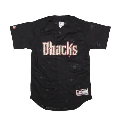 MAJESTIC Arizona Diamondbacks USA Jersey Black V-Neck Long Sleeve Mens S