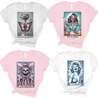 Tarot Card Mental Health T-Shirts - Print is Sublimation, Unisex Non-Fitted T-Shirt,Funny Tee, Gift Idea, Relaxed Fit, Casual...