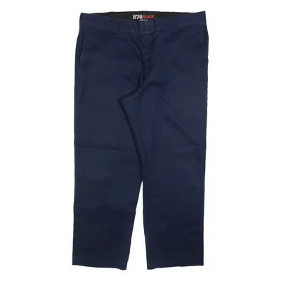 DICKIES 874 Workwear Mens Trousers Blue Regular Straight W40 L29