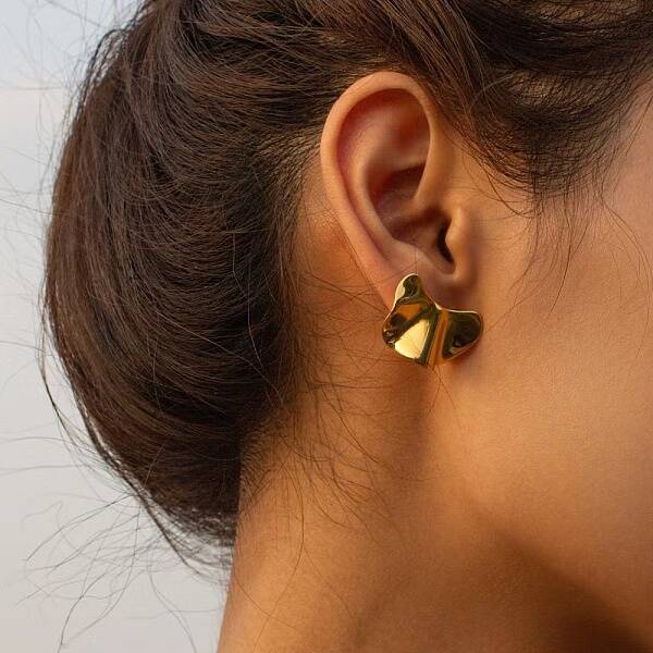Stylish Stainless Steel Irregular Stud Earrings