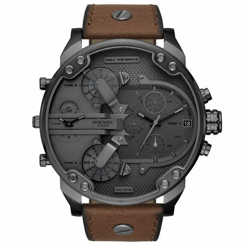 Diesel DZ7413 Mr. Daddy 2.0 Chronograph Brown Leather Men's Watch