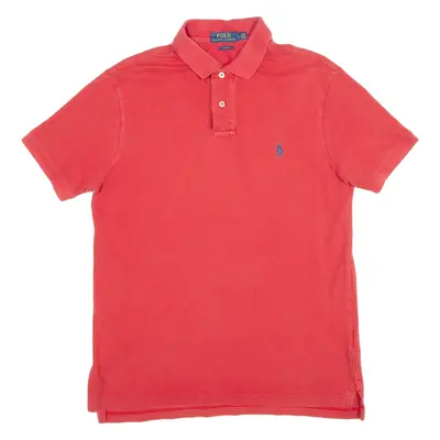 POLO RALPH LAUREN Slim Fit Mens Polo Shirt Red L