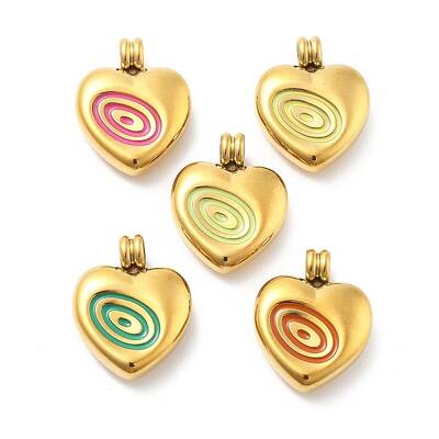 304 Stainless Steel Enamel Pendants