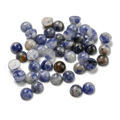 Natural Blue Spot Jasper Cabochons