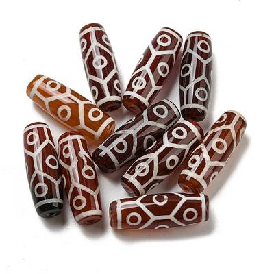 Tibetan Style dZi Beads Strands