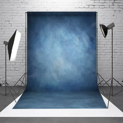 Soft Fabric Blue Backdrop For Portrait Photography - Aperturee