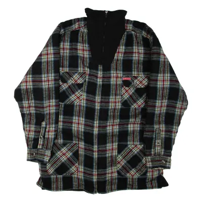 Mens Jacket Black Check XL