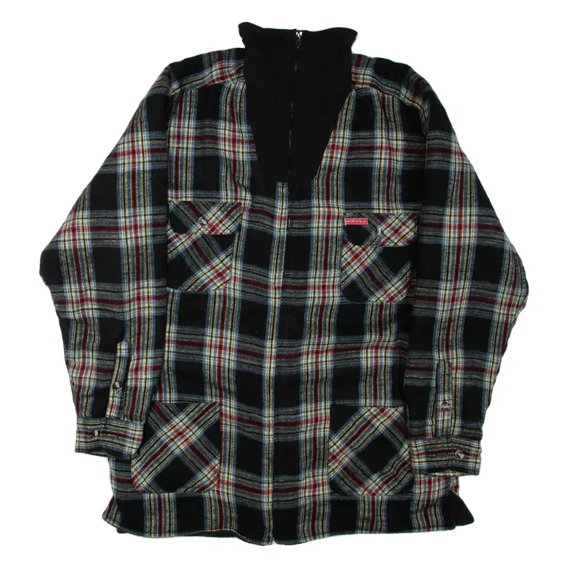 Mens Jacket Black Check XL