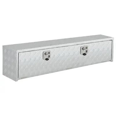 Garvee 60X18 Heavy Duty Aluminum Tool Underbody Box, Waterproof Truck Storage Organizer Chest for Pick Up Truck Bed, RV Tra...