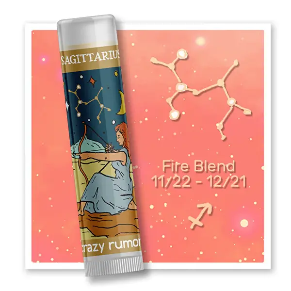 Crazy rumors zodiac lip balm - sagittarius (lip balm) 4.4 ml