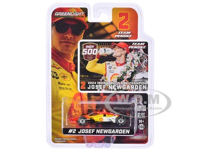 Dallara IndyCar #2 Josef Newgarden Shell Oil Team Penske Winner 108th Indianapolis 500 - NTT IndyCar Series (2024) 1/64 Dieca...