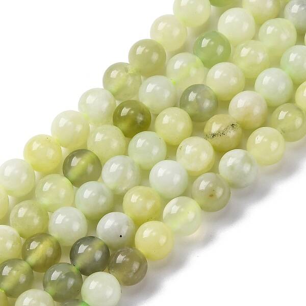 Natural New Jade Round Beads Strands