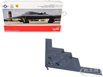 Northrop Grumman B-2A Spirit Stealth Bomber Aircraft Spirit of Arizona, 393rd Bomb Squadron 'Tigers', 509th Bomb Wing, White...