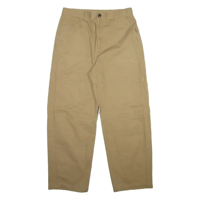 COLLUSION Mens Trousers Beige Relaxed Straight W32 L29