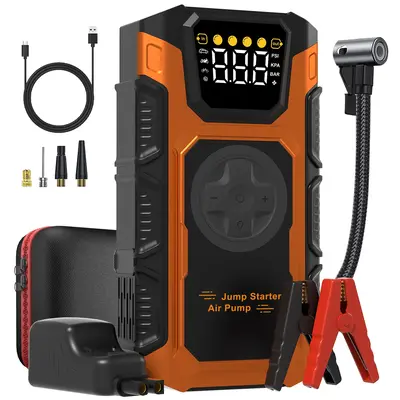 13800hAm the 10 in 1 the 7000A Car Jump Starter with Air Compressor,Battery Jumper Starter Portable with 150PSI Tire Inflator...