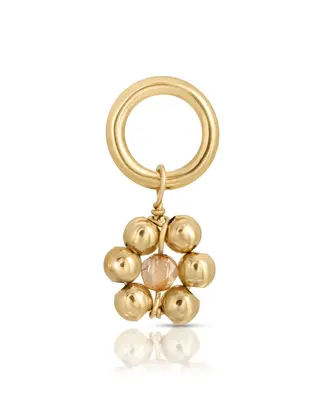 Flowercita November Topaz Charm | Metal Color: Gold