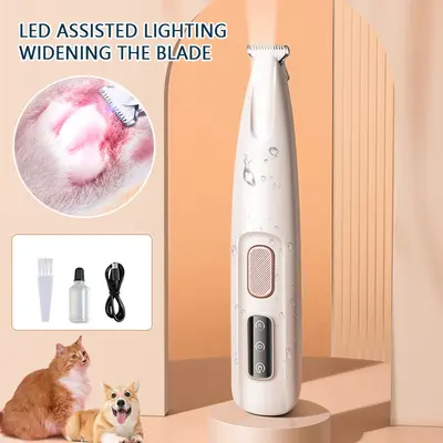 2025 New Pet Trimmer for dogs and cats,Waterproof Rechargeable Pet Shaver with LED Light, Multifunctional Pet Hair Clippers f...