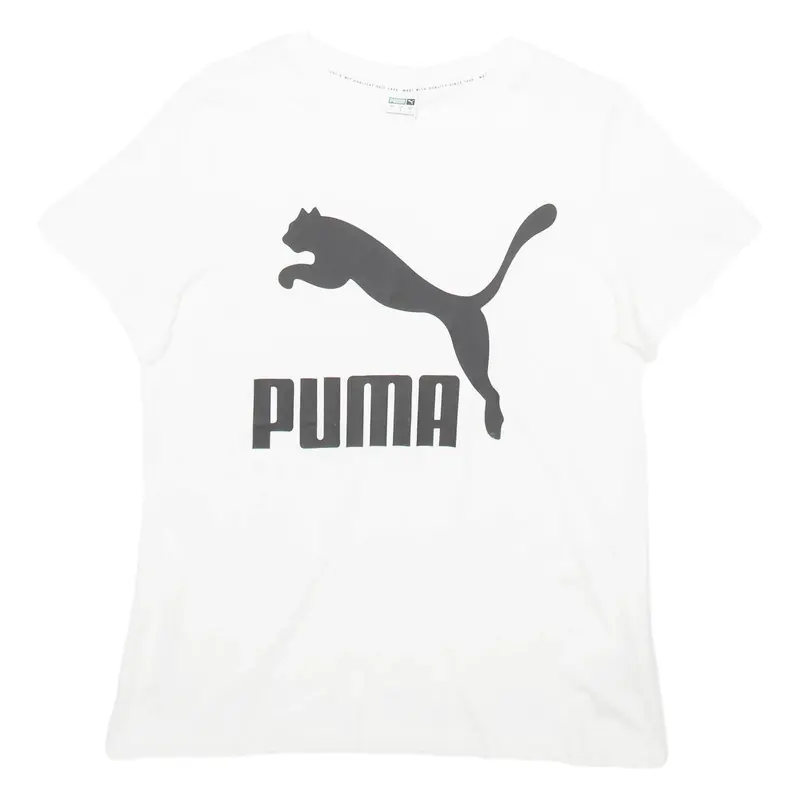 PUMA Womens T-Shirt White L