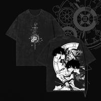 Kim Dokja - Omniscient Reader's Viewpoint Anime Double Printed Washed Tee Unisex Oversize Anime Manga Acid Washed Lightweight...