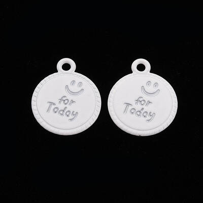 Spray Painted Alloy Pendants
