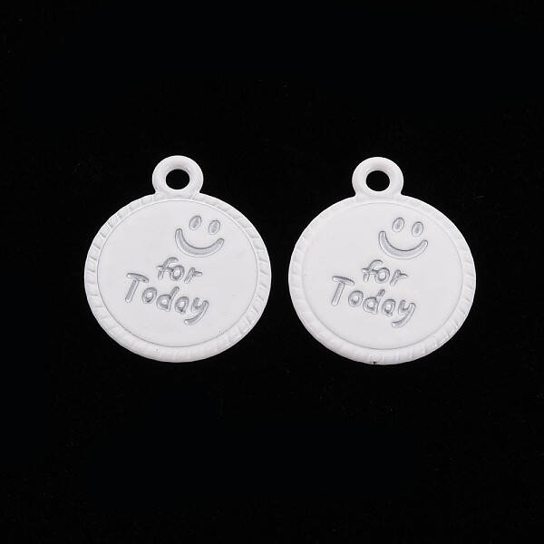 Spray Painted Alloy Pendants