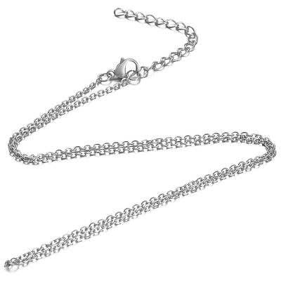 Non-Tarnish 304 Stainless Steel Cable Chain Necklace