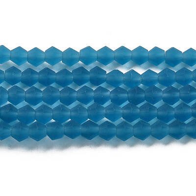 Imitate Austrian Crystal Frosted Glass Beads Strands