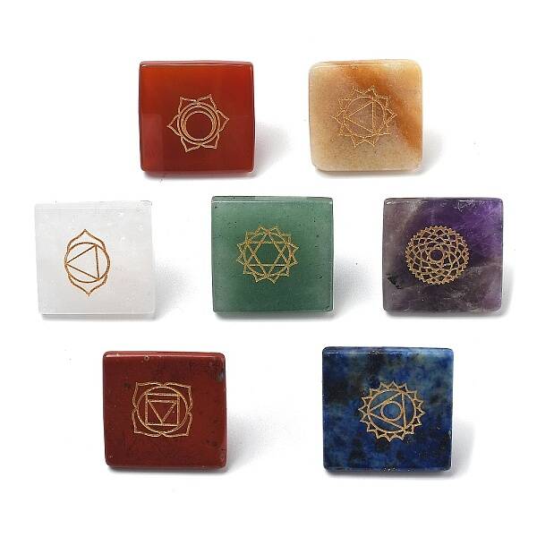 Chakra Pyramid Natural Gemstone Figurines