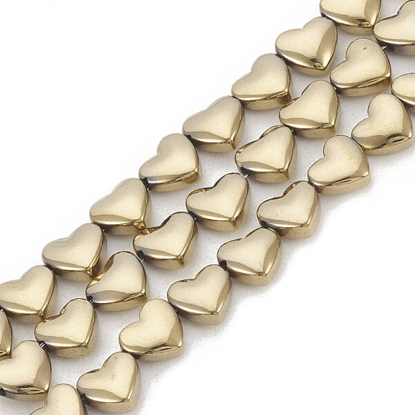Electroplate Non-magnetic Synthetic Hematite Beads Strands