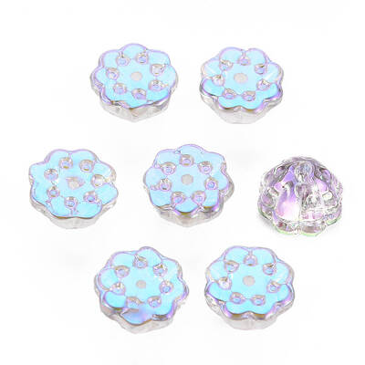 Electroplate Transparent Glass Beads