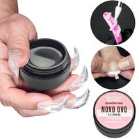 NOVO OVO Non-sticky Solid UV Nail Gel Glue for Press on Nails and Soft Gel x False Nail Tips 8 in 1,Strong & Long Lasting, 3D...