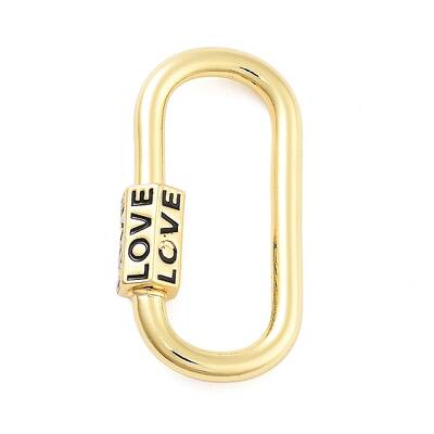 Rack Plating Brass Screw Clasps
