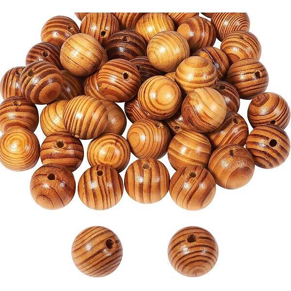 Round Wood Beads