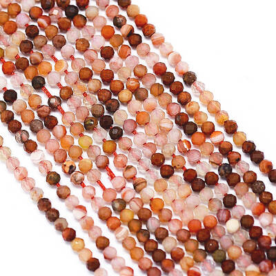 Natural Carnelian Bead Strands